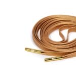 Golden Leather Shoelace - Image 2