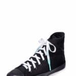 White Silicone Shoelace with Sky Blue tips - Image 4