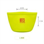 Neon Yellow Cosmetic bag L - Image 3