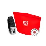 Black Elastic RB belt with silver buckle - Image 3