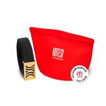 Black Elastic RB belt with golden buckle - Image 3