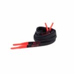 Black Silicone Shoelace with Red tips - Image 3