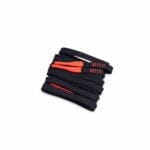 Black Silicone Shoelace with Red tips - Image 2