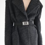 Black Elastic RB belt with silver buckle - Image 4