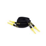Black Silicone Shoelace with Yellow tips - Image 3