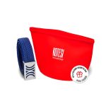 Navy Elastic RB belt with silver buckle - Image 3