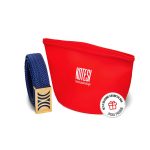 Navy Elastic RB belt with golden buckle - Image 3