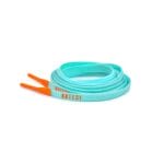 Sky Blue Silicone Shoelace with Orange tips