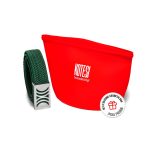 Green Elastic RB belt with silver buckle - Image 3