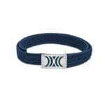 Navy Elastic RB belt with silver buckle - Image 4