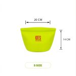 Neon Yellow Cosmetic bag S - Image 3