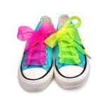 Neon Yellow Organza Ribbon Shoelace - Image 5