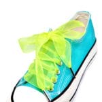 Neon Yellow Organza Ribbon Shoelace - Image 4
