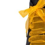 Orange Organza Ribbon Shoelace - Image 6