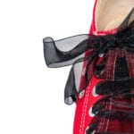 Black Organza Ribbon Shoelace - Image 4