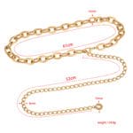 Golden Oval Charmlink chain belt - Image 5