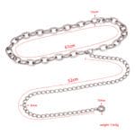 Silver Oval Charmlink chain belt - Image 6