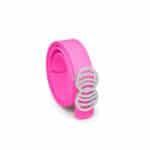 Pink Infinity Silicone belt with silver buckle - Image 4