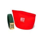 Green Elastic RB belt with golden buckle - Image 2