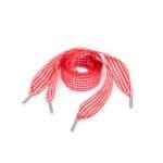Red Checkered Shoelace - Image 2