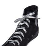 Silver Leather Shoelace - Image 4