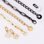 Black Square Charmlink chain belt - Image 7