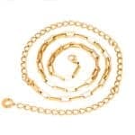 Golden Square Charmlink chain belt