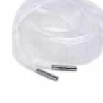 White Organza Ribbon Shoelace - Image 2