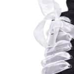 White Organza Ribbon Shoelace - Image 4