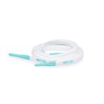 White Silicone Shoelace with Sky Blue tips