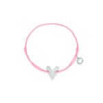 MIMO Bracelet with Heart Symbol - Silver