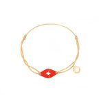 MIMO Bracelet with Kiss Symbol - Golden
