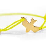 MIMO Bracelet with Peace Whisper Symbol - Golden - Image 3