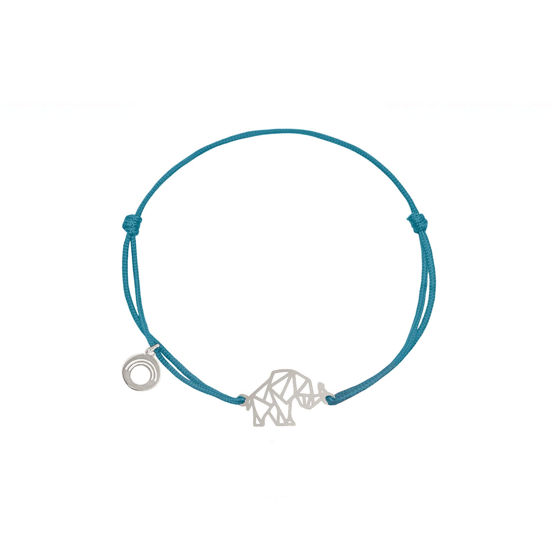 elephant silver2 MIMO Bracelet with The Keeper of Wealth Symbol - Silver - Image 1