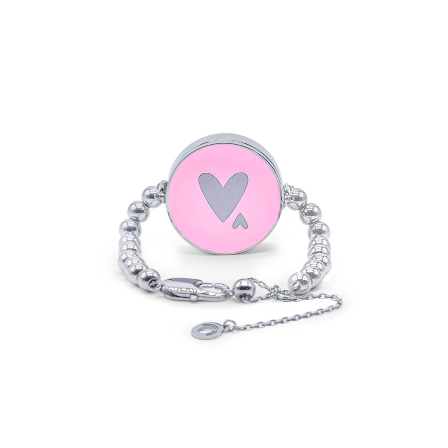 pink6new Bracelet with replaceable Lip Balm and Mirror - Image 1