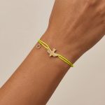 MIMO Bracelet with Peace Whisper Symbol - Golden - Image 3