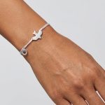 MIMO Bracelet with Peace Whisper Symbol - Silver - Image 3