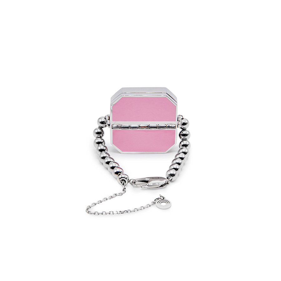 square4 Bracelet with replaceable Lip Balm,brush and mirror - Image 1