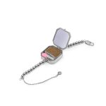 Bracelet with replaceable Lip Balm,brush and mirror - Image 2