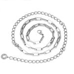 Silver Square Charmlink chain belt