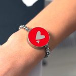 Bracelet with replaceable Lip Balm and Mirror - Image 3